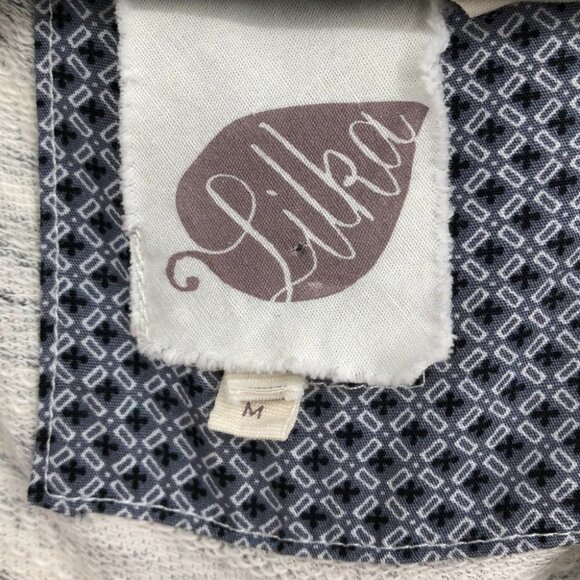 Anthropologie Lilka Heathered grey t-shirt  dress midline crochet detail pockets - Picture 6 of 16